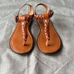 American Eagle Outfitters Braided T-strap Sandals